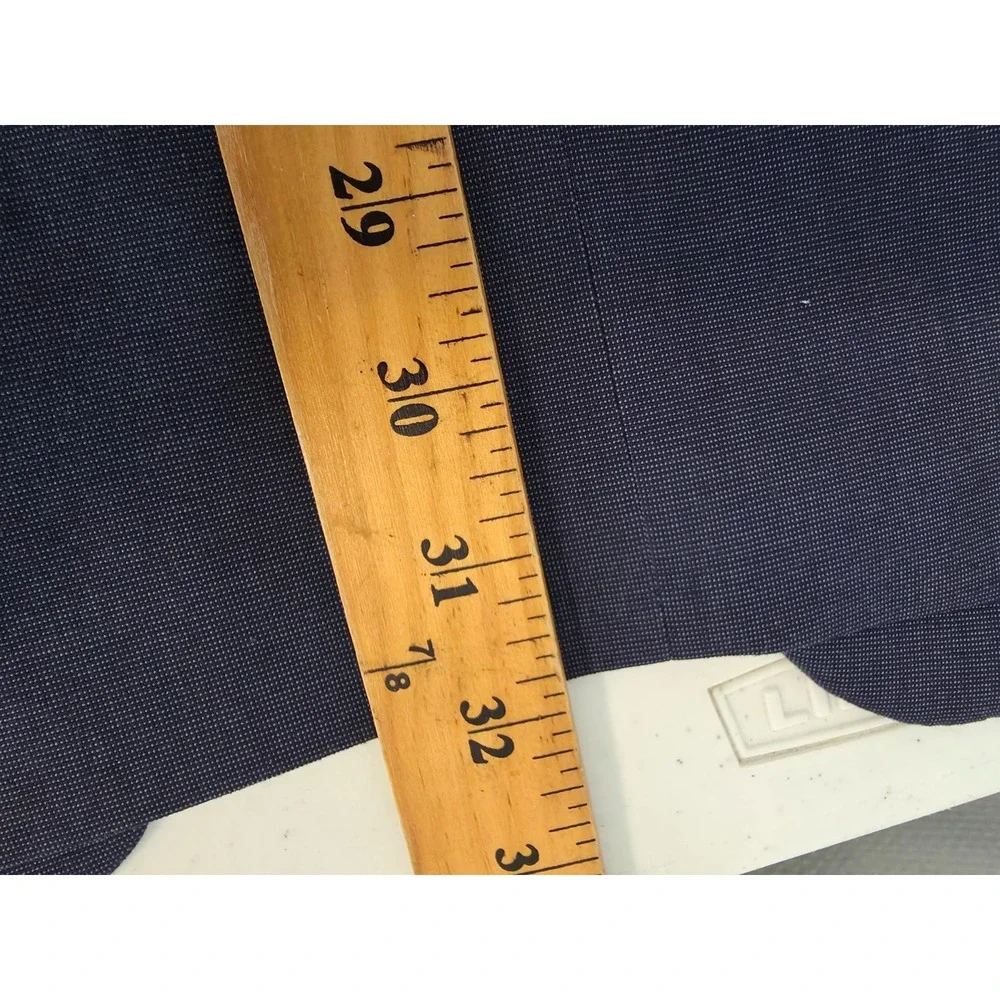 Alfani Blazer Jacket Mens‎ 46L Blue Sports Coat Slim Fit 2 Buttons Rayon Blend